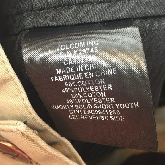 Volcom Corpo Class VMonty khaki shorts size 8R. - Picture 7 of 10